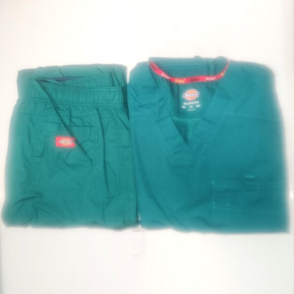 Dickies *** 2-piece Scrub Set, Turquoise, in size XL/Tall NWOT - Picture 12 of 12